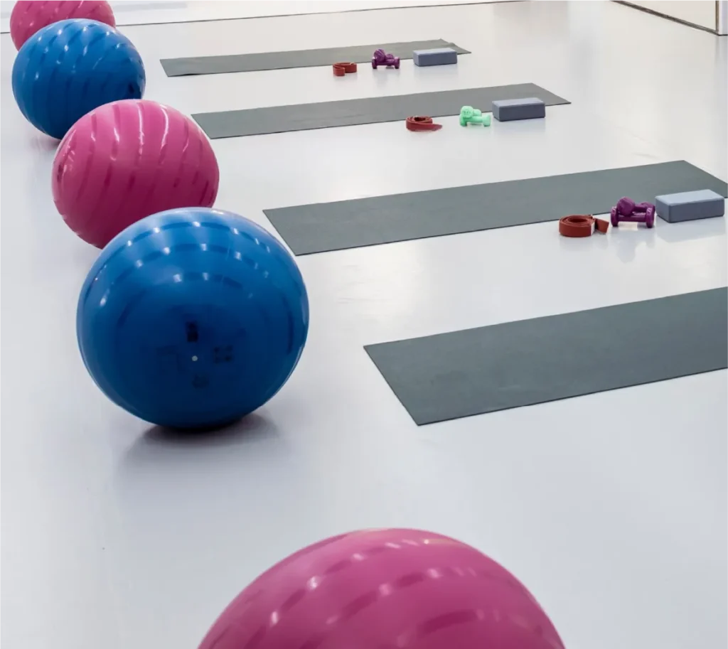 Implementos de clases de yoga